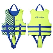 Gelikeya Toddler Swim Vest Cute Cartoon Dinosaur Life Jackets Floaties Adjustable Buoyancy Swimwear Trainer Swimsuit for Kids 50-90 lbs Blue 13-18 Years